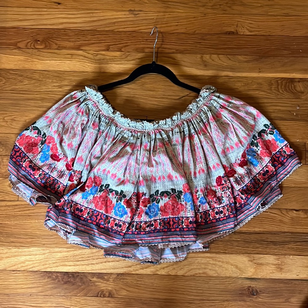 Anthropologie Bhanuni by Jyoti size small embroidered crop top